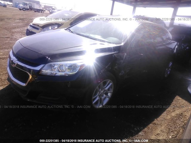 1G11C5SL2FF299473 - 2015 CHEVROLET MALIBU 1LT BLACK photo 2