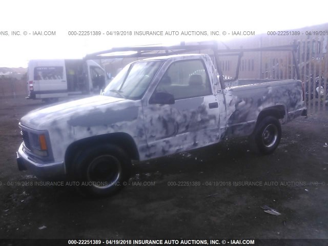 1GTEC14H3SZ543019 - 1995 GMC SIERRA C1500 WHITE photo 2