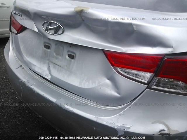 5NPDH4AE3BH008529 - 2011 HYUNDAI ELANTRA GLS/LIMITED SILVER photo 6