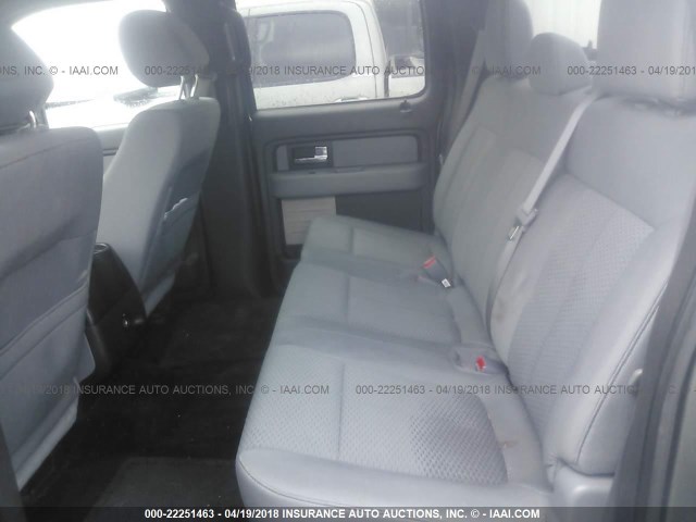 1FTFW1EF1EFB63918 - 2014 FORD F150 SUPERCREW GRAY photo 8