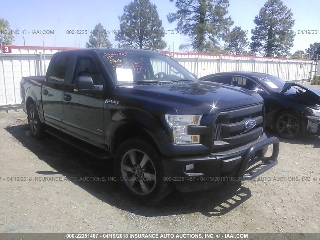 1FTEW1CP0FKE56757 - 2015 FORD F150 SUPERCREW BLACK photo 1