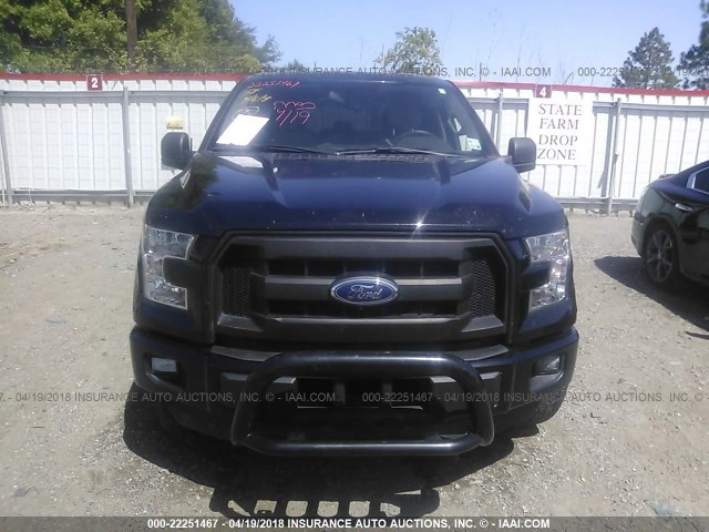 1FTEW1CP0FKE56757 - 2015 FORD F150 SUPERCREW BLACK photo 6