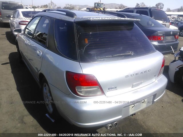 JF1GG296X2H827429 - 2002 SUBARU IMPREZA WRX SILVER photo 3