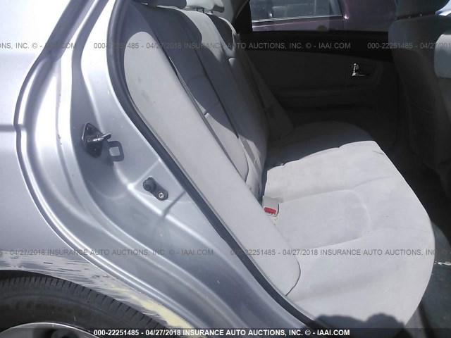 KNAFE121675444453 - 2007 KIA SPECTRA EX/LX SILVER photo 8