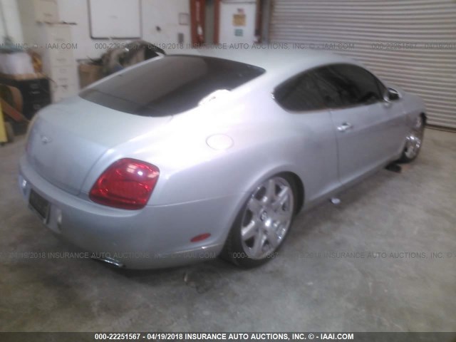 SCBCR63W65C029436 - 2005 BENTLEY CONTINENTAL GT SILVER photo 4