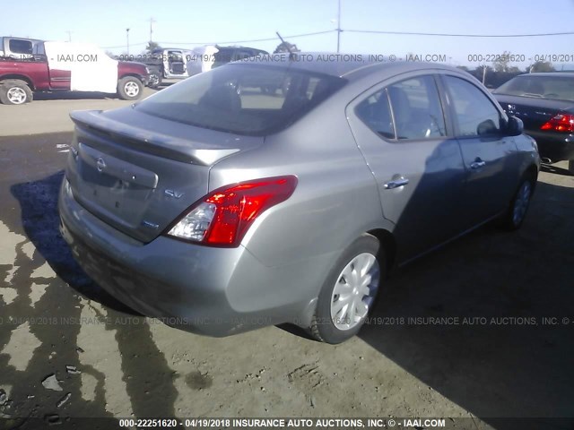 3N1CN7AP5DL871278 - 2013 NISSAN VERSA S/S PLUS/SV/SL GRAY photo 4