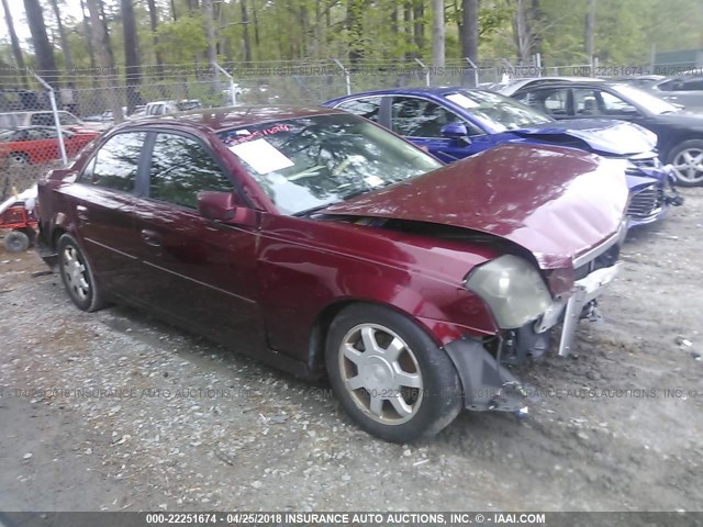 1G6DM57N530166316 - 2003 CADILLAC CTS BURGUNDY photo 1