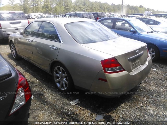 JNKAY41E03M003250 - 2003 INFINITI M45 GOLD photo 3