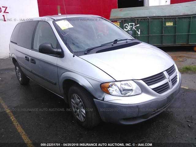 1D4GP25R87B205399 - 2007 DODGE CARAVAN SE SILVER photo 1