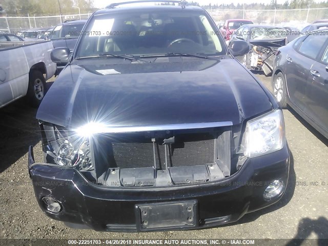 1GKET63MX82201164 - 2008 GMC ENVOY DENALI BLACK photo 6