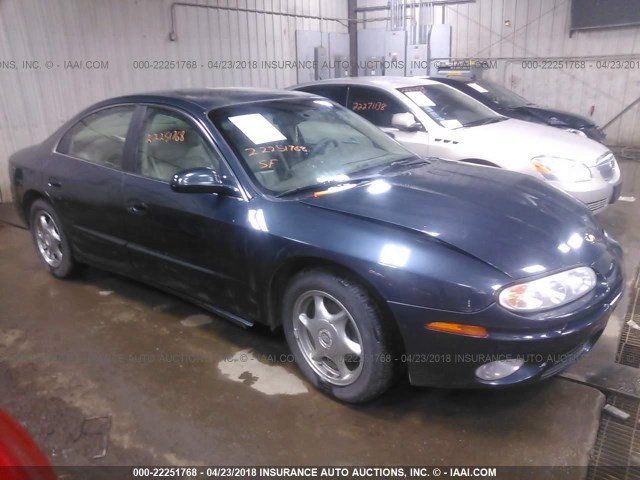 1G3GS64C914166544 - 2001 OLDSMOBILE AURORA 4.0 Dark Blue photo 1