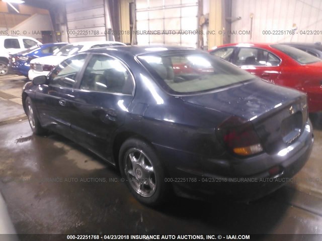 1G3GS64C914166544 - 2001 OLDSMOBILE AURORA 4.0 Dark Blue photo 3