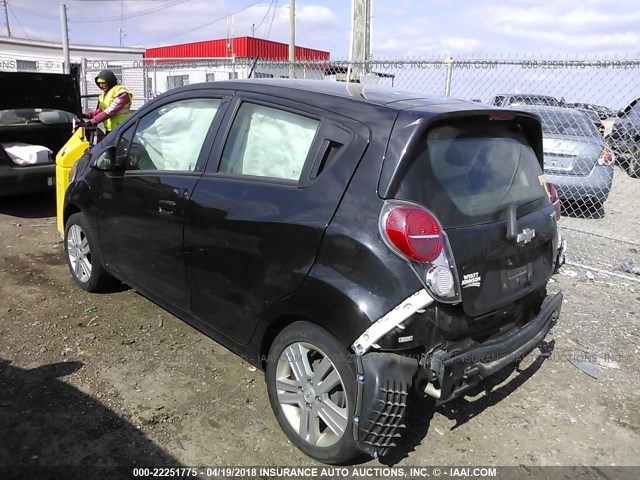 KL8CD6S96EC485551 - 2014 CHEVROLET SPARK 1LT BLACK photo 3