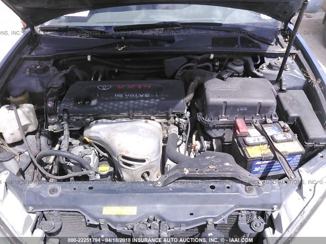 4T1BE32K72U531455 - 2002 TOYOTA CAMRY LE/XLE/SE ლურჯი ფოტო 10