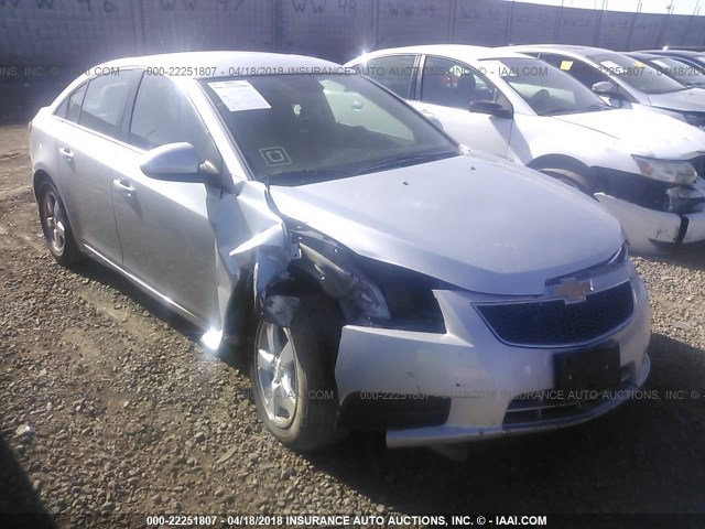 1G1PF5SC4C7330388 - 2012 CHEVROLET CRUZE LT SILVER photo 1