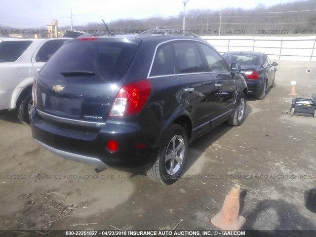 3GNAL3EK8ES544471 - 2014 CHEVROLET CAPTIVA LT Dark Blue photo 4