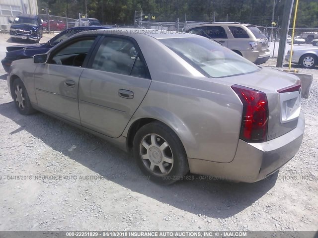 1G6DM57N030144532 - 2003 CADILLAC CTS TAN photo 3