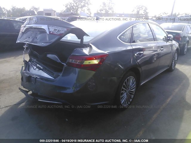 4T1BK1EB3GU235347 - 2016 TOYOTA AVALON XLE PLUS/PREMIUM/TOUR/LTD GRAY photo 4