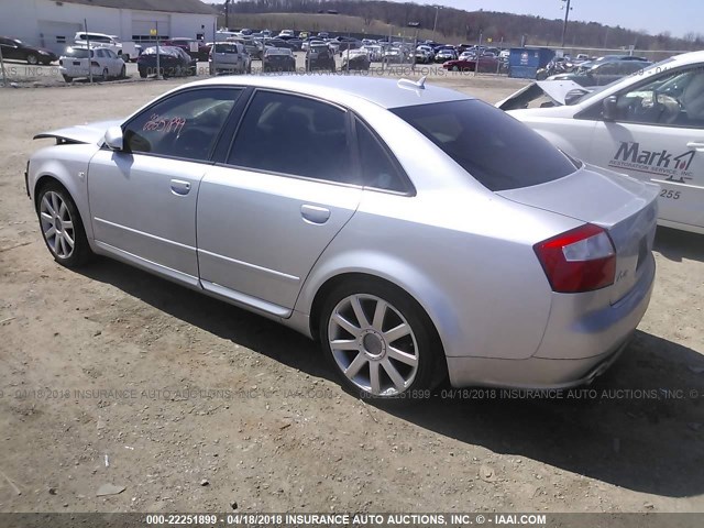 WAULC68E35A028302 - 2005 AUDI A4 1.8T QUATTRO/SPECIAL SILVER photo 3