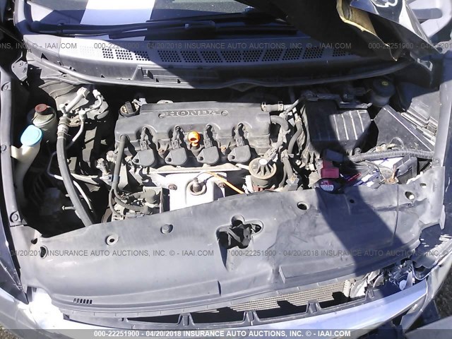 2HGFA16929H501601 - 2009 HONDA CIVIC EXL BLACK photo 10