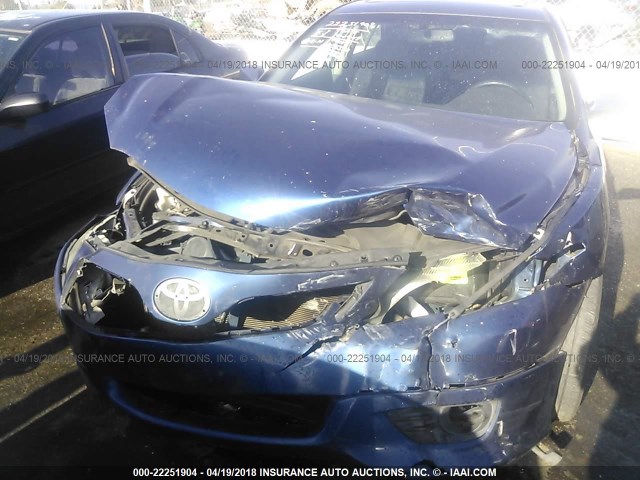 4T1BK3EK7BU615361 - 2011 TOYOTA CAMRY SE/LE/XLE 蓝色 照片 6