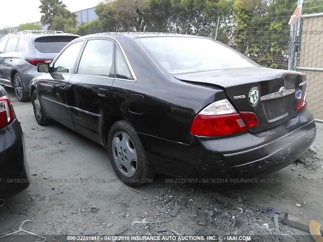 4T1BF28B14U385118 - 2004 TOYOTA AVALON XL/XLS BLACK photo 3