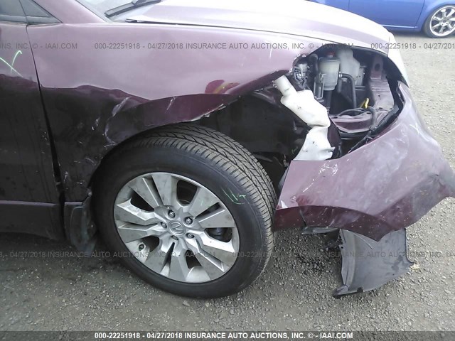 5J8TB1H54AA002201 - 2010 ACURA RDX TECHNOLOGY MAROON photo 6