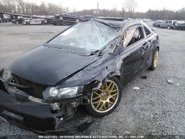 2HGFG21556H706883 - 2006 HONDA CIVIC SI BLACK photo 6