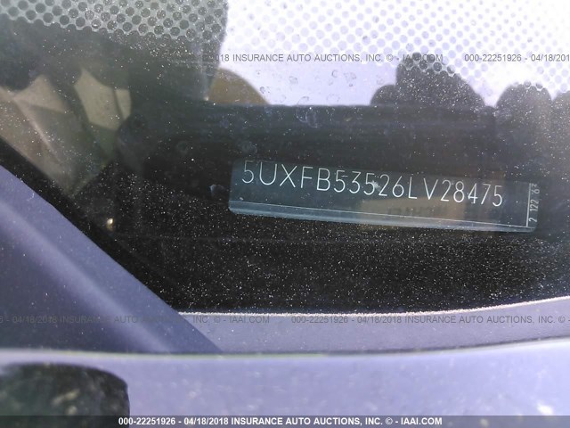 5UXFB53526LV28475 - 2006 BMW X5 4.4I BEIGE photo 9