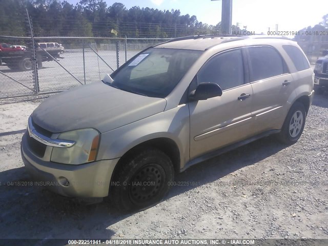 2CNDL13F556072689 - 2005 CHEVROLET EQUINOX LS TAN photo 2