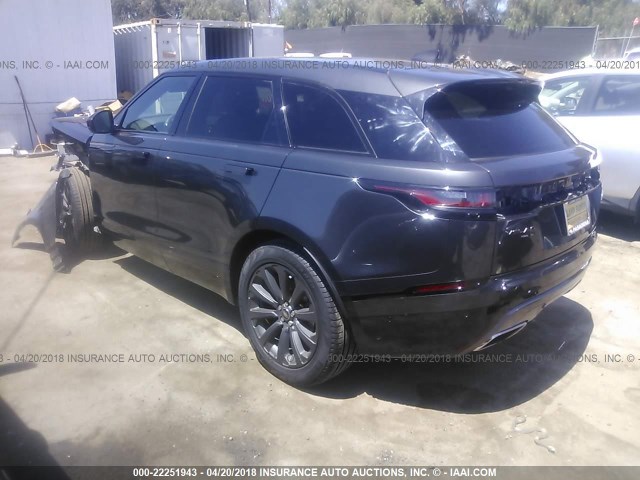 SALYL2RV5JA716532 - 2018 LAND ROVER RANGE ROVER VELAR R-DYNAMIC SE GRAY photo 3