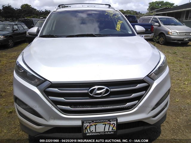 KM8J33A48HU270625 - 2017 HYUNDAI TUCSON LIMITED/SPORT AND ECO/SE SILVER photo 6