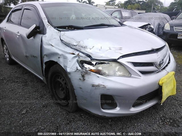 2T1BU4EEXBC537783 - 2011 TOYOTA COROLLA S/LE SILVER photo 6