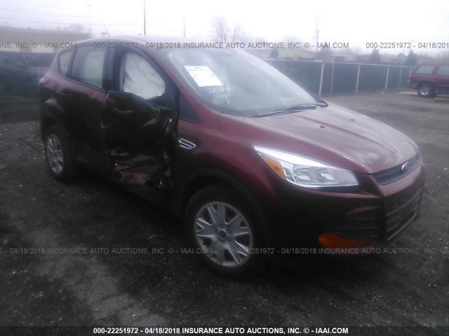 1FMCU0F79FUB37697 - 2015 FORD ESCAPE S RED photo 1