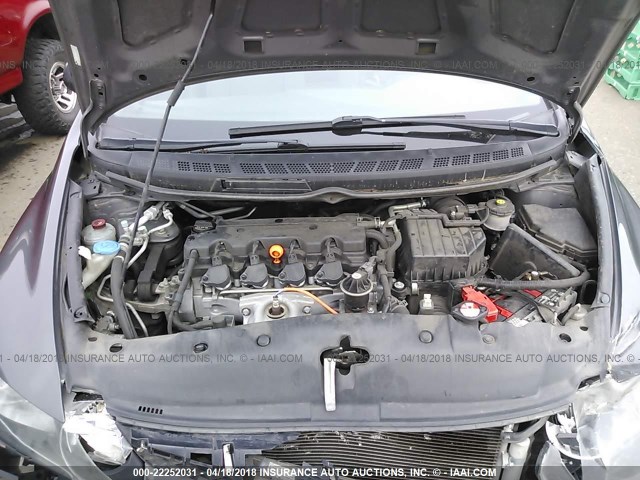 2HGFA1F34BH502587 - 2011 HONDA CIVIC VP GRAY photo 10