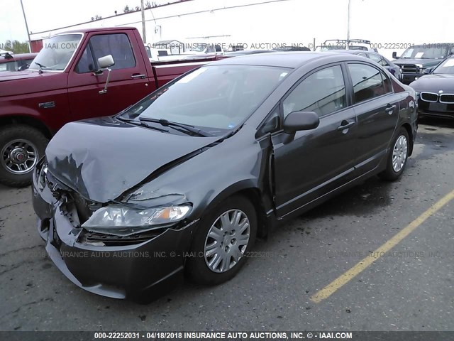 2HGFA1F34BH502587 - 2011 HONDA CIVIC VP GRAY photo 2