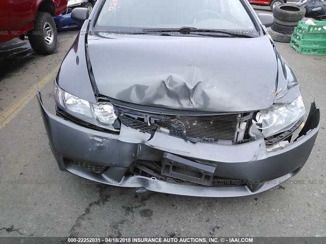 2HGFA1F34BH502587 - 2011 HONDA CIVIC VP GRAY photo 6