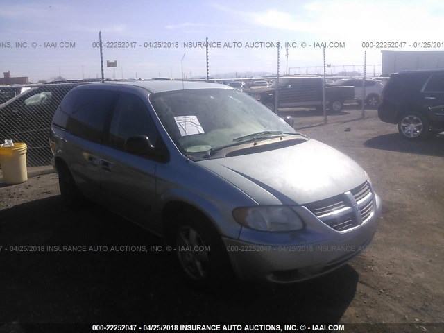 1D4GP45R55B262054 - 2005 DODGE CARAVAN SXT SILVER photo 1