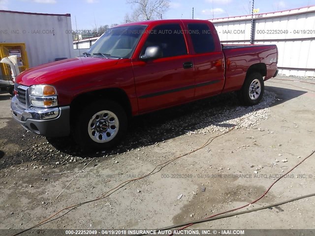 1GTEK19B06Z229325 - 2006 GMC NEW SIERRA K1500 RED photo 2