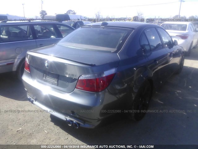 WBANB33595CN65052 - 2005 BMW 545 I GRAY photo 4