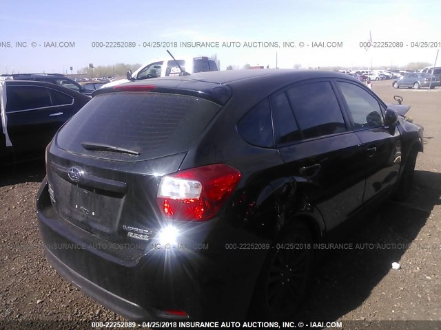 JF1GPAA6XD2870230 - 2013 SUBARU IMPREZA BLACK photo 4