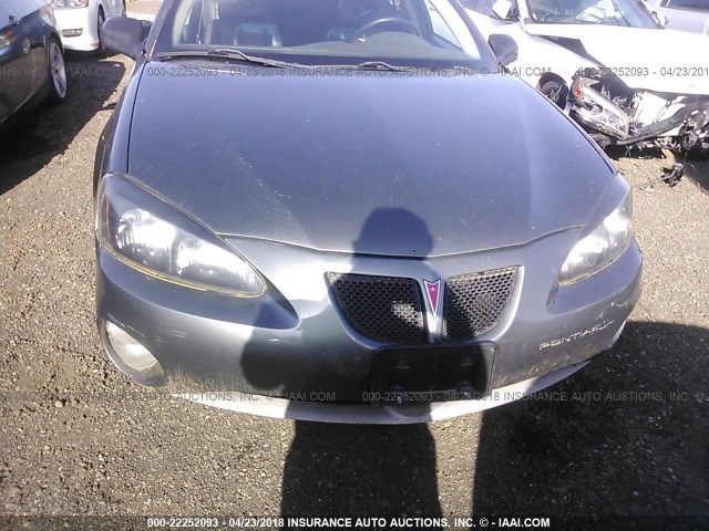 2G2WS522641372943 - 2004 PONTIAC GRAND PRIX GT2 ნაცრისფერი ფოტო 6