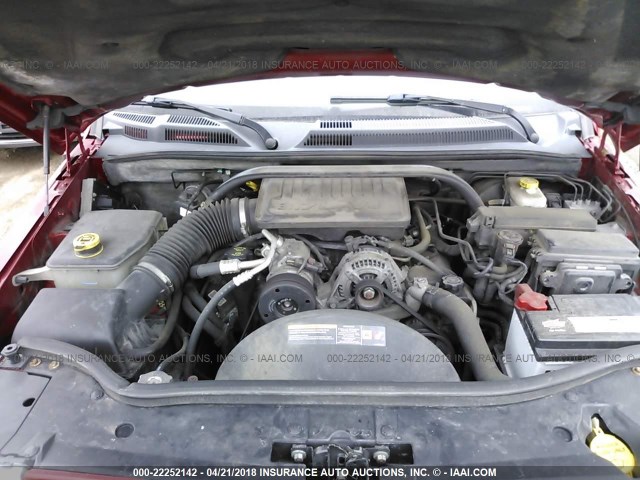 1J8HG48K96C204193 - 2006 JEEP COMMANDER RED photo 10