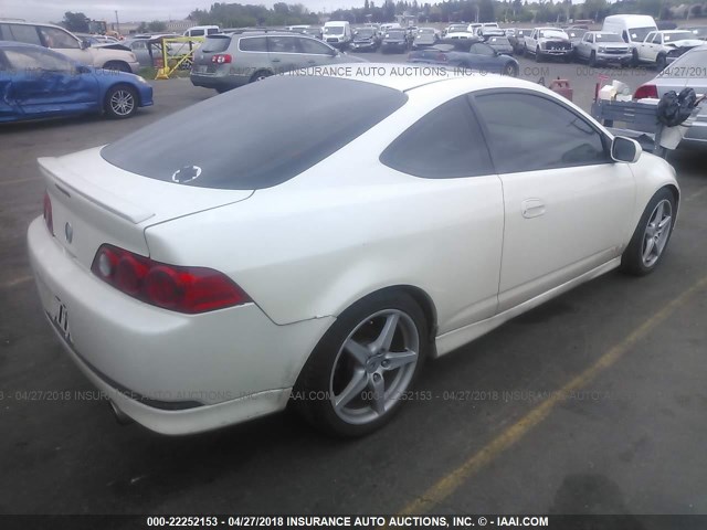 JH4DC53066S023294 - 2006 ACURA RSX TYPE-S WHITE photo 4