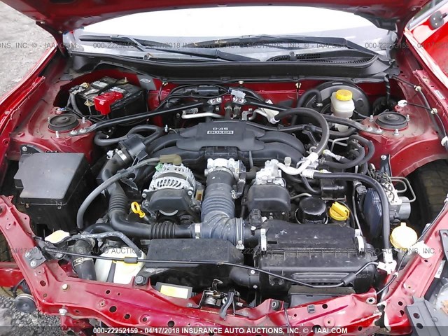 JF1ZNAA10D2703331 - 2013 TOYOTA SCION FR-S RED photo 10