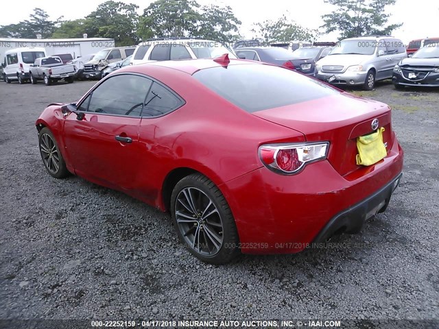 JF1ZNAA10D2703331 - 2013 TOYOTA SCION FR-S RED photo 3
