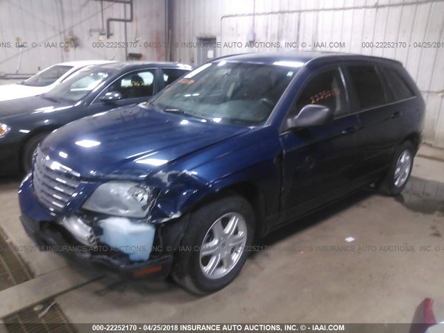 2A4GM68456R642820 - 2006 CHRYSLER PACIFICA TOURING BLUE photo 2