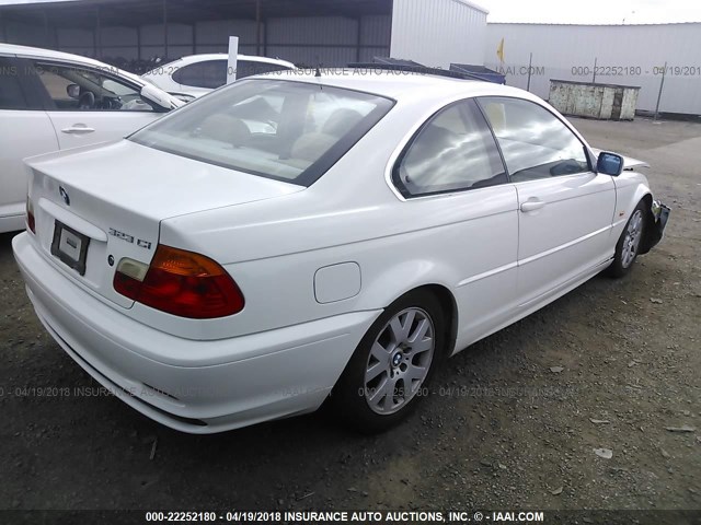 WBABM334XYJN82429 - 2000 BMW 323 CI WHITE photo 4