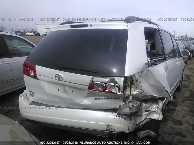 5TDZA22C26S456613 - 2006 TOYOTA SIENNA XLE/XLE LIMITED WHITE photo 6