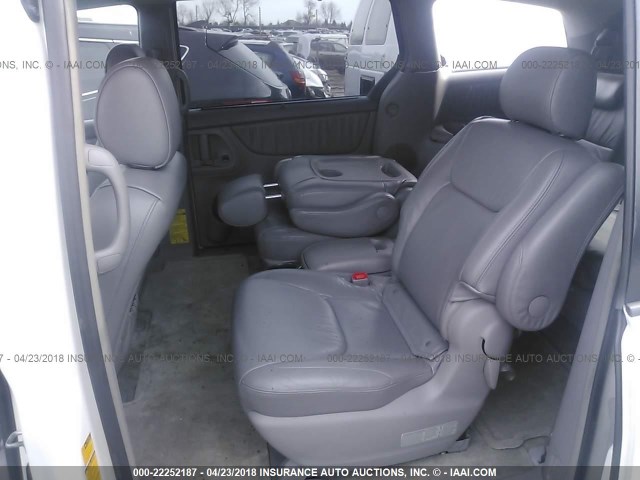 5TDZA22C26S456613 - 2006 TOYOTA SIENNA XLE/XLE LIMITED WHITE photo 8